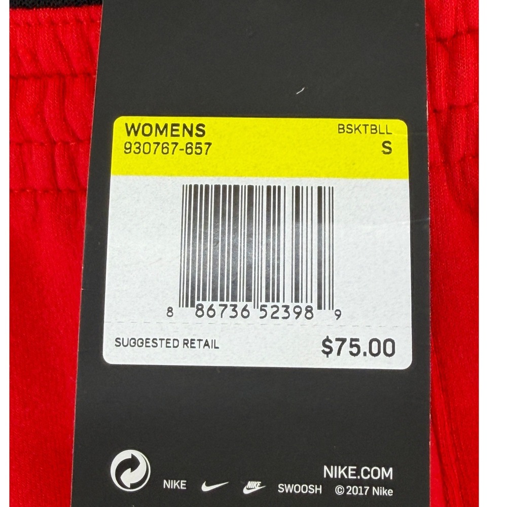 Nike Basketball Pants Women S Red Black Dri-FIT Tapered Joggers 930767-657 NEW - Picture 10 of 11